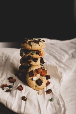 Koyu çikolata parçaları ile tanımlama