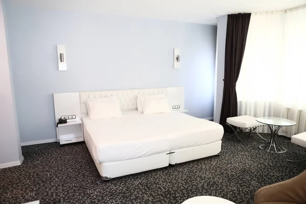 Comfort Hotel Hálószoba Luxus Stílusban — Stock Fotó
