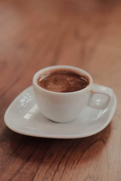 Filiżanka Kawy Tureckiej Stole — Zdjęcie stockowe
