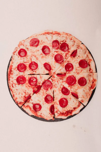 Läcker Blandning Pizza Italiensk Mat — Stockfoto