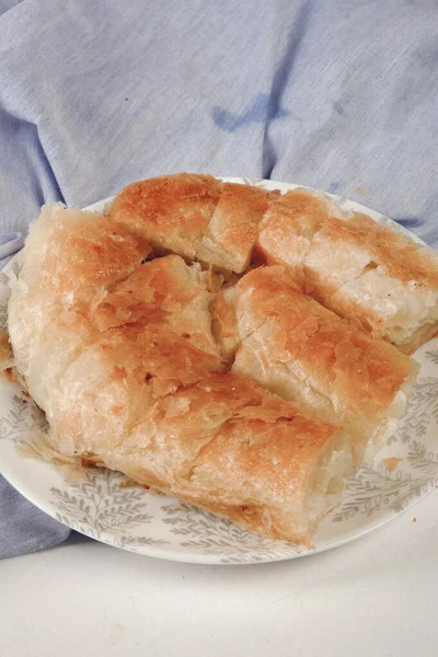 Deliciosa Pastelaria Com Recheio Queijo Feta — Fotografia de Stock