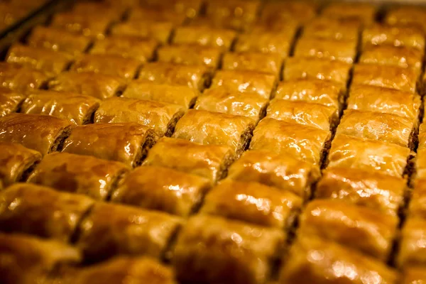 Dolce Tradizionale Turco Baklava Con Anacardi Noci Baklava Fatta Casa — Foto Stock