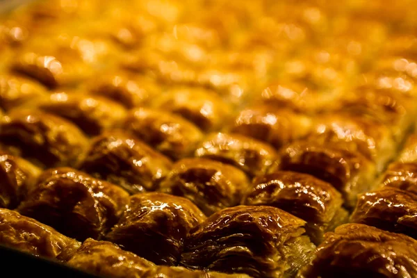 Tradiční Turecký Dezert Baklava Kešu Hew Vlašské Ořechy Domácí Baklava — Stock fotografie