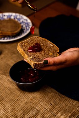 Lezzetli doğal estetik fırınlanmış ekmek