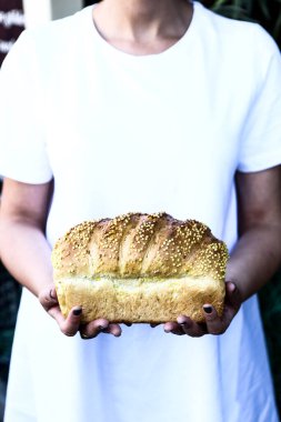 Lezzetli doğal estetik fırınlanmış ekmek