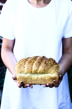 Lezzetli doğal estetik fırınlanmış ekmek