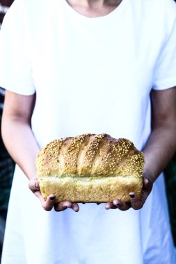 Lezzetli doğal estetik fırınlanmış ekmek