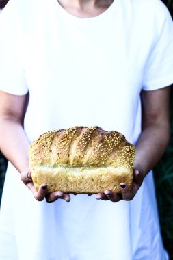 Lezzetli doğal estetik fırınlanmış ekmek