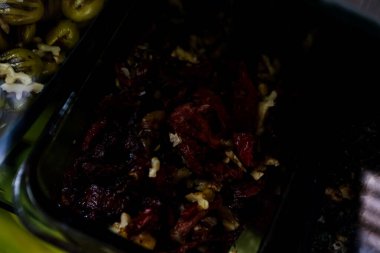 Geleneksel Türk ve Yunan yemek meze masası