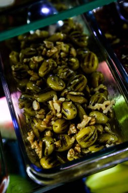 Geleneksel Türk ve Yunan yemek meze masası