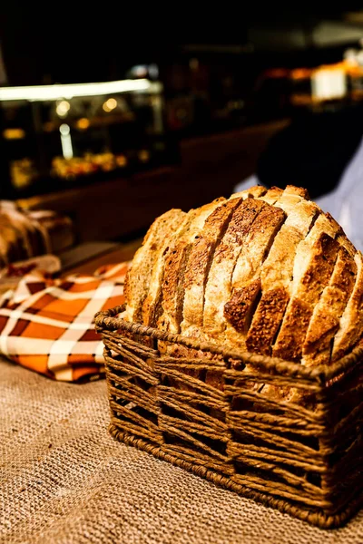 Delicious Natural Aesthetic Baked Bread — Stock Photo, Image