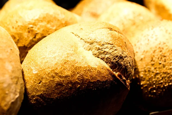 Pyszny Naturalny Estetyczny Pieczony Chleb — Zdjęcie stockowe