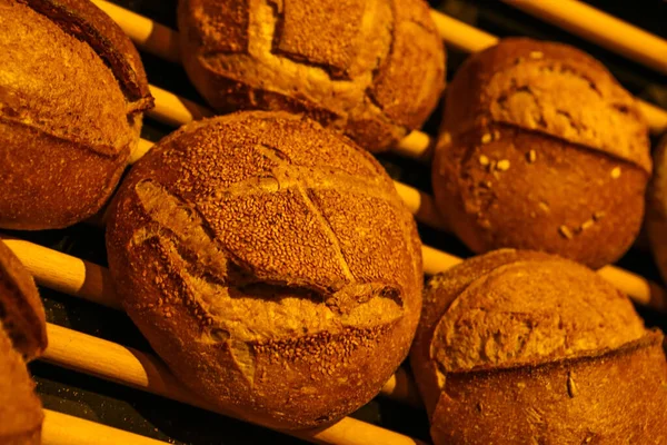 Heerlijk Natuurlijk Esthetisch Gebakken Brood — Stockfoto