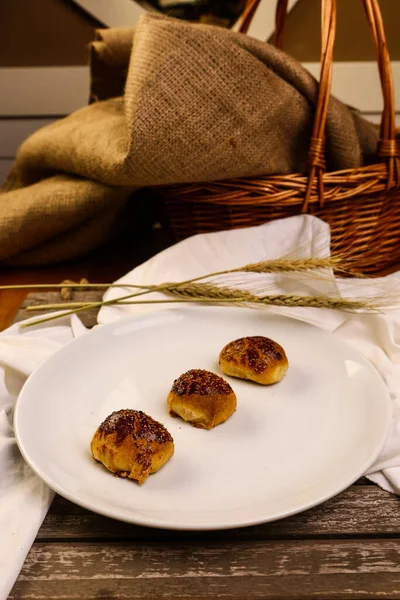 Galletas Con Chispas Chocolate Negro —  Fotos de Stock