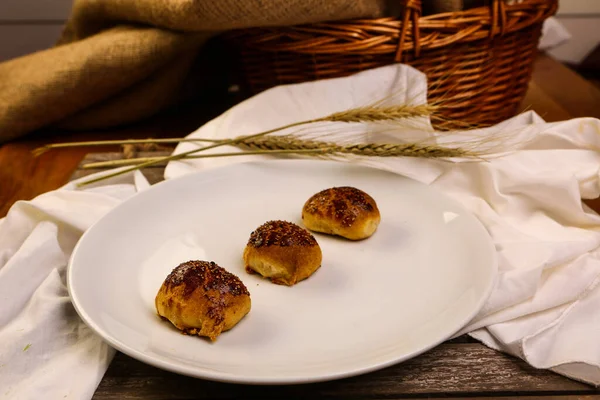 Galletas Con Chispas Chocolate Negro —  Fotos de Stock