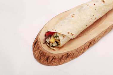 Lezzetli et eti, Türk kebap, sandviç dürümü.