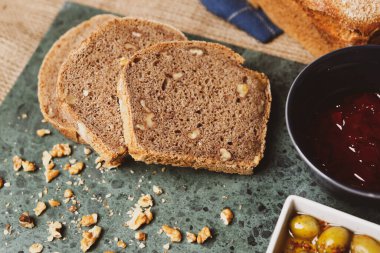 Lezzetli doğal estetik fırınlanmış ekmek