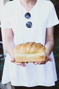 Lezzetli doğal estetik fırınlanmış ekmek