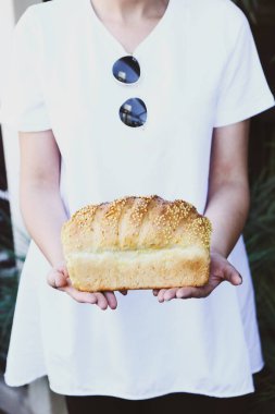 Lezzetli doğal estetik fırınlanmış ekmek