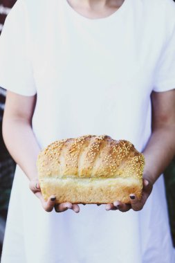 Lezzetli doğal estetik fırınlanmış ekmek