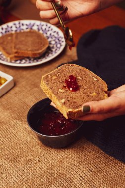 Lezzetli doğal estetik fırınlanmış ekmek
