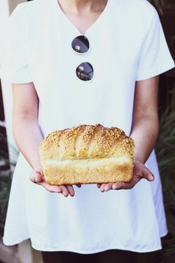 Lezzetli doğal estetik fırınlanmış ekmek