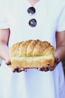 Lezzetli doğal estetik fırınlanmış ekmek