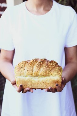 Lezzetli doğal estetik fırınlanmış ekmek