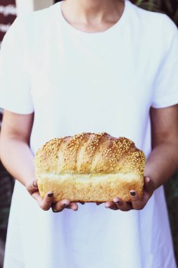 Lezzetli doğal estetik fırınlanmış ekmek