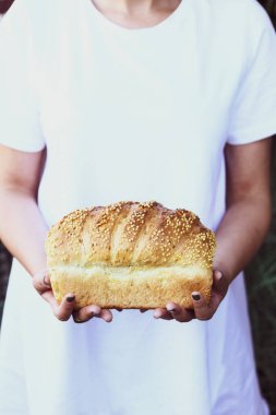 Lezzetli doğal estetik fırınlanmış ekmek