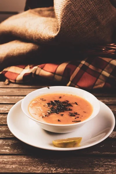 Nydelig Suppe Grønnsakssuppe Bolle – stockfoto