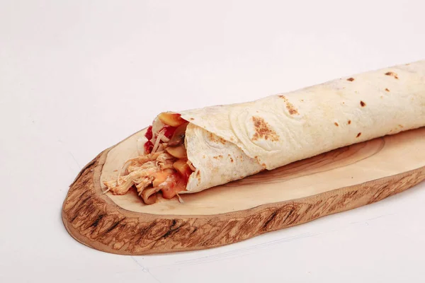 Délicieux Durum Viande Kebap Turc Sandwich Wrap — Photo