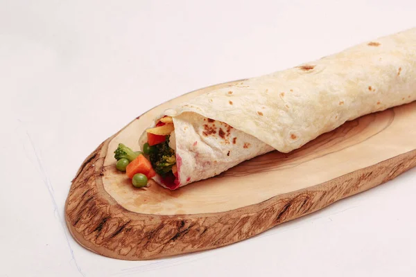 Deliziosa Carne Durum Kebap Turco Involucro Sandwich — Foto Stock