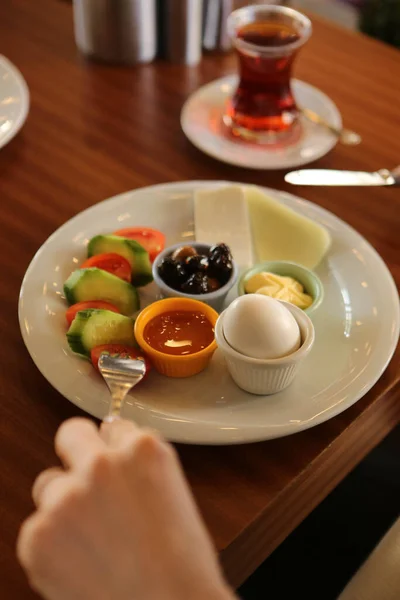Rika Och Utsökt Turkisk Frukost — Stockfoto