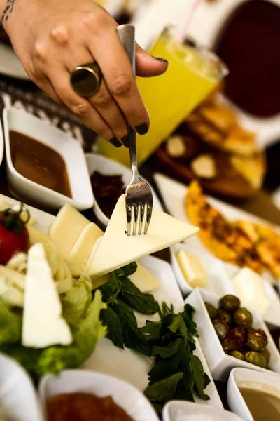 Rico Delicioso Desayuno Turco — Foto de Stock