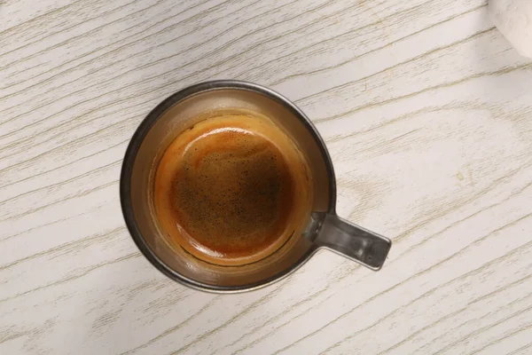 Beredning Kaffe Med Kolv Eller Kemilåda — Stockfoto