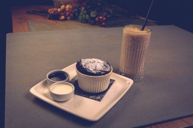 dondurma çikolatalı sufle