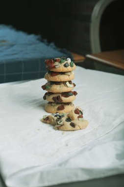 Koyu çikolata parçaları ile tanımlama