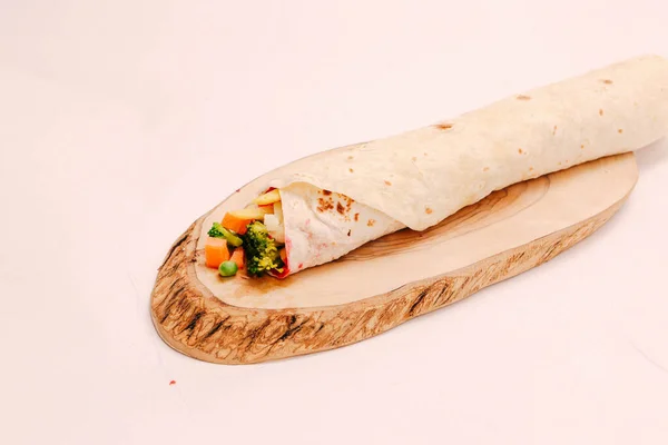 Délicieux Durum Viande Kebap Turc Sandwich Wrap — Photo