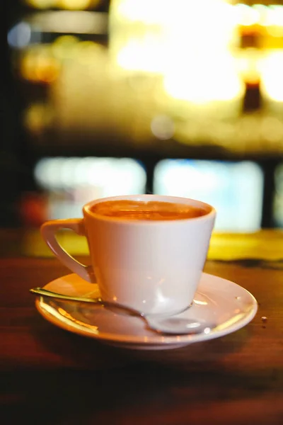 Una Tazza Caffè Sul Tavolo — Foto Stock
