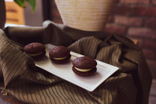Cookies Med Mörk Choklad Chips — Stockfoto