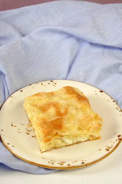 Delicious Pastry Feta Cheese Filling — Stock Photo, Image