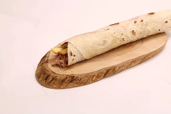 Délicieux Durum Viande Kebap Turc Sandwich Wrap — Photo