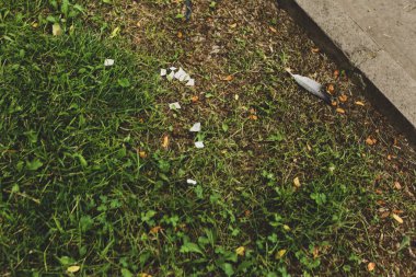 Yeşil yapay ot doğal arkaplan