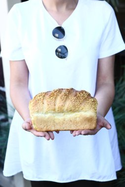 Lezzetli doğal estetik fırınlanmış ekmek