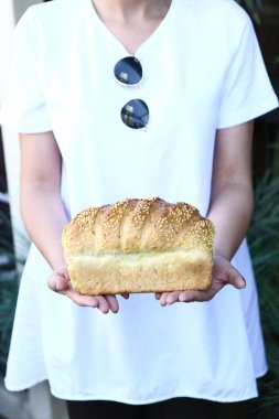 Lezzetli doğal estetik fırınlanmış ekmek