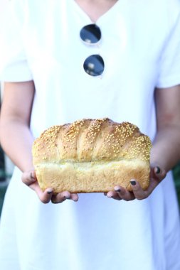 Lezzetli doğal estetik fırınlanmış ekmek