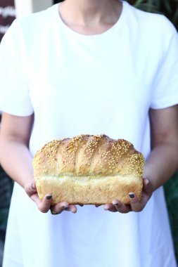 Lezzetli doğal estetik fırınlanmış ekmek