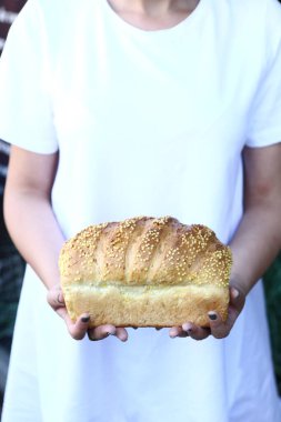 Lezzetli doğal estetik fırınlanmış ekmek