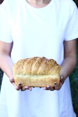 Lezzetli doğal estetik fırınlanmış ekmek